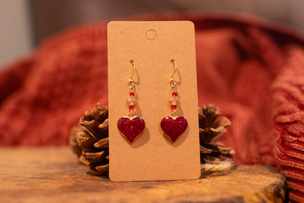 Sparkle Heart Earrings