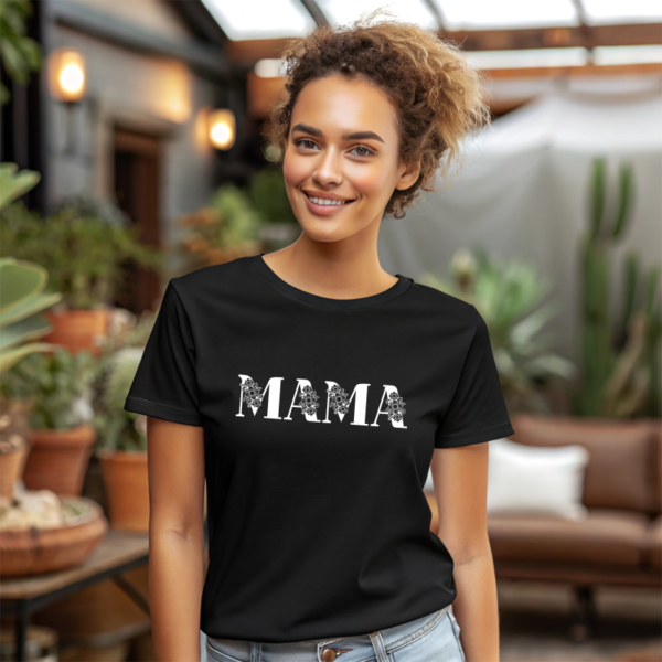 Mama Minimalist Floral T-Shirt - Image 3