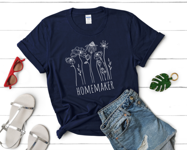 Homemaker Minimalist Floral T-Shirt - Image 6