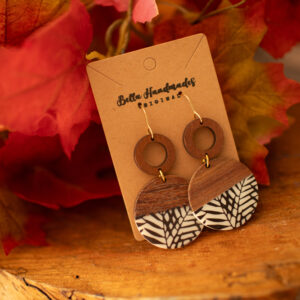 Autumn Wooden Dangle Earrings