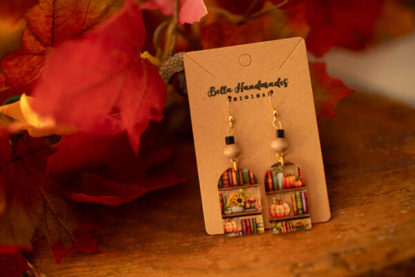 Autumn Bookcase Earrings