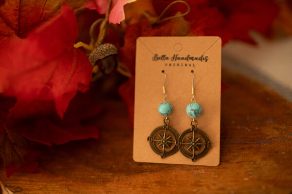 Grand Adventure Compass Earrings