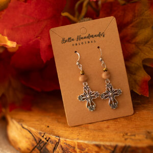 Rustic Cross Earrings.