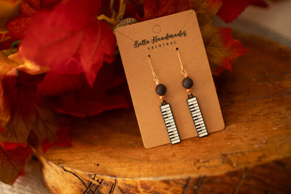 Piano Keyboard Earrings