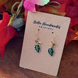 Going On An Adventure Minimalist Leaf Earrings