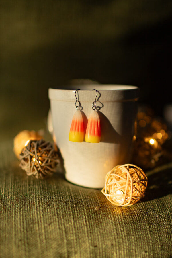 Candy Corn Earrings